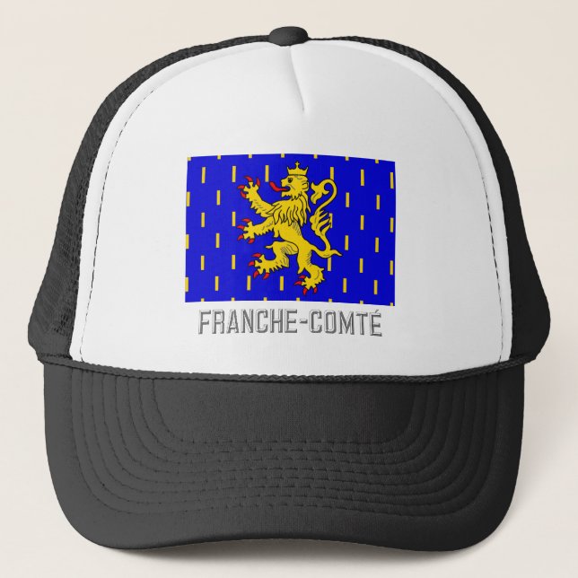 Franche-Comté flag with name Trucker Hat (Front)