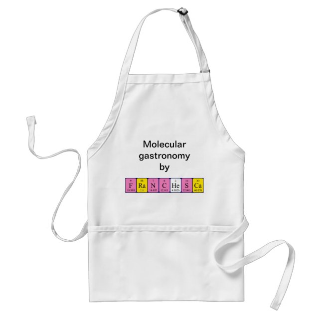 Franchesca periodic table name apron (Front)