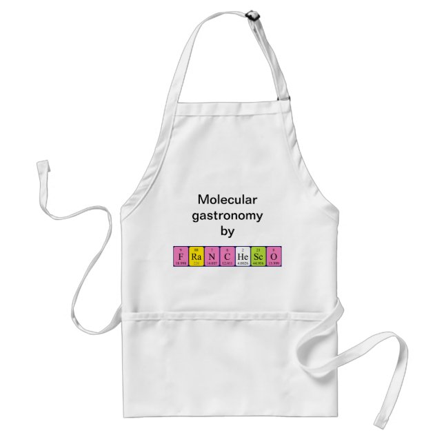 Franchesco periodic table name apron (Front)
