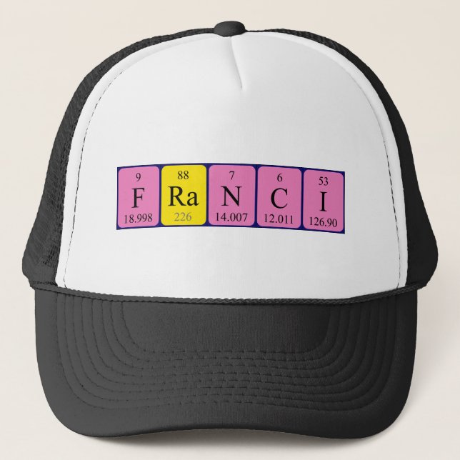 Franci periodic table name hat (Front)