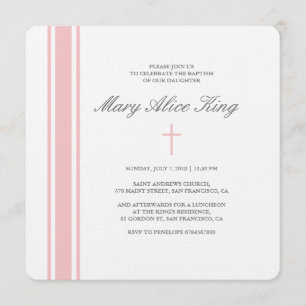 Francine baptism invitation