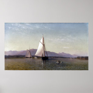 Francis Augustus Silva The Hudson at Tappan Zee Poster