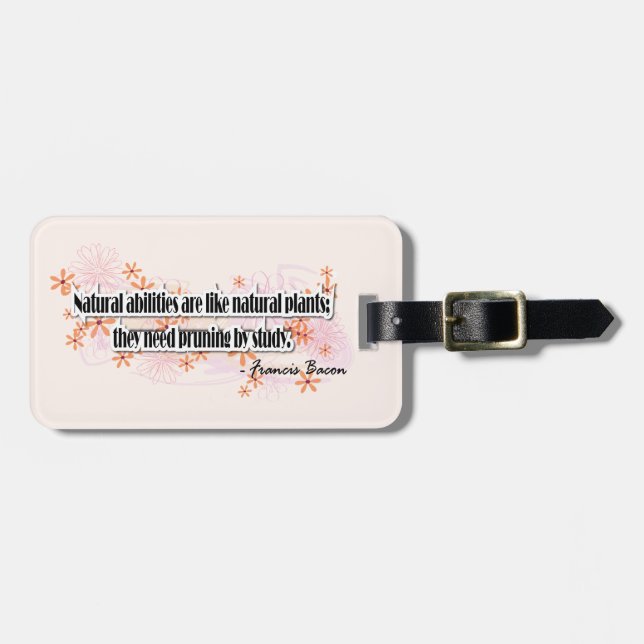 Francis Bacon Luggage Tag (Front Horizontal)