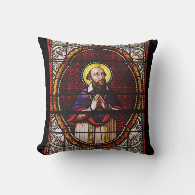 Francis de Sales Bishop of Geneva Throw Pillow (Front)