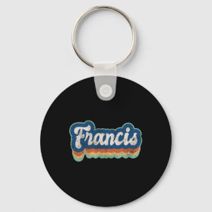Francis First Name Boy Vintage Style 70s 80s Perso Keychain