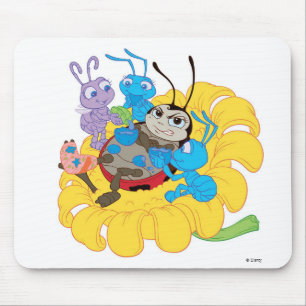 Francis, Flik, and Mr. Soil - A Bug's Life Disney Mouse Pad