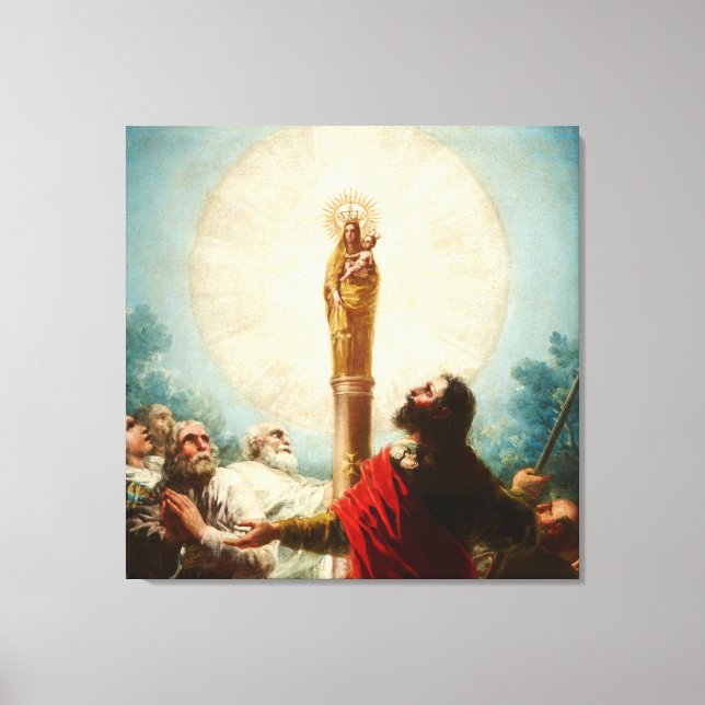 Francis Goya-Our Lady Of Pillar Canvas Print (Front)