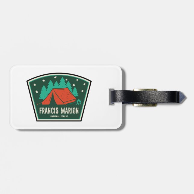 Francis Marion National Forest Camping Luggage Tag (Back Horizontal)