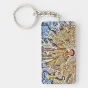 Francis Of Assisi Mosaic Keychain