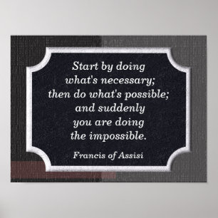 Francis of Assisi quote - print