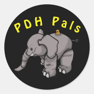 Francis of the PDH Pals Classic Round Sticker