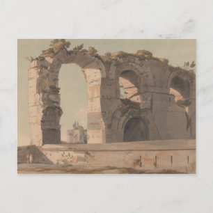 Francis Towne - The Claudian Aquaduct, Rome Postcard