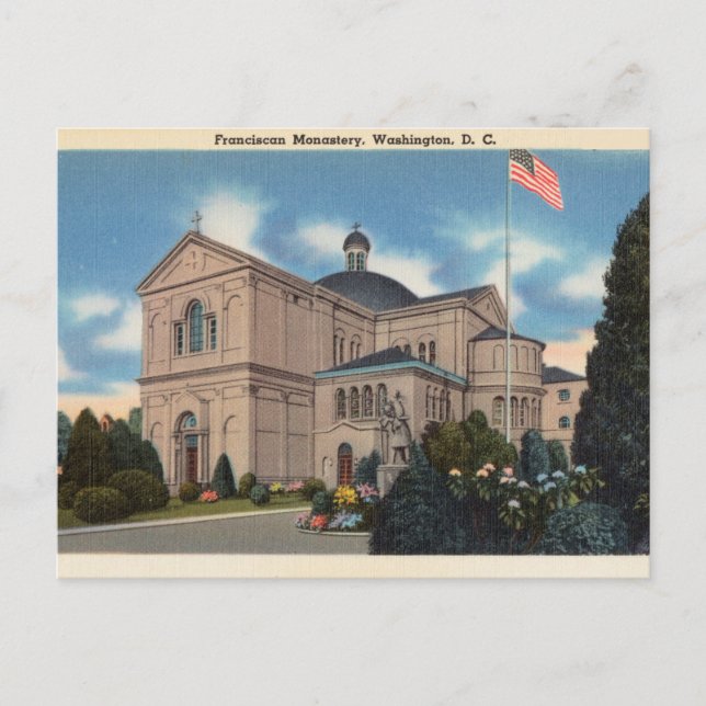 Franciscan Monastery, Washington D.C. Postcard (Front)