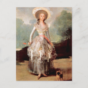 Francisco de Goya - Portrait of Marquesa de Pontej Postcard