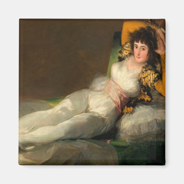 Francisco de Goya the dressed maja Magnet (Front)
