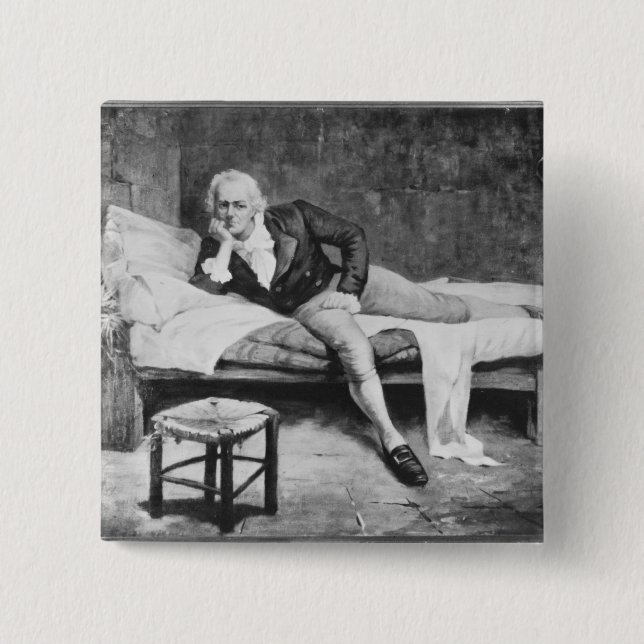 Francisco de Miranda 2 Inch Square Button (Front)