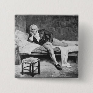 Francisco de Miranda 2 Inch Square Button