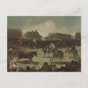 Francisco Goya - Bullfight in a Village Postcard