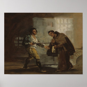 Francisco Goya - Friar Pedro Offers Shoes Poster