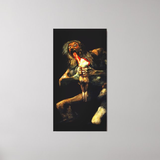 FRANCISCO GOYA - Saturn Devouring One of His Sons  Canvas Print (Front)