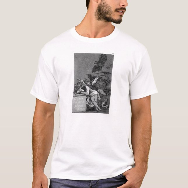 Francisco Goya- Sleep of reason produces monsters T-Shirt (Front)