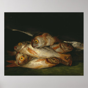 Francisco Goya - Still Life with Golden Bream Poster
