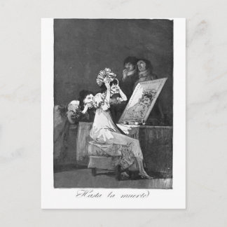 Francisco Goya- Till death Postcard