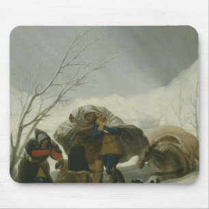 Francisco Goya - Winter Scene Mouse Pad