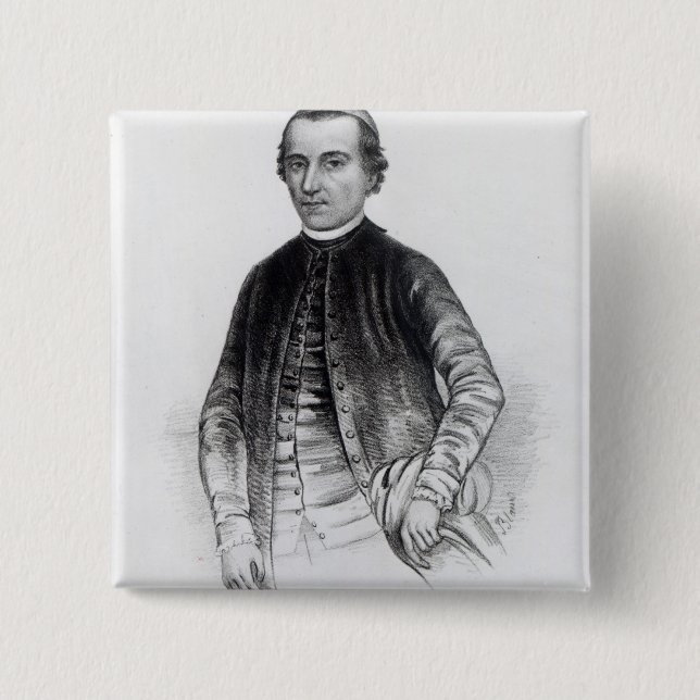 Francisco Javier Clavijero 2 Inch Square Button (Front)