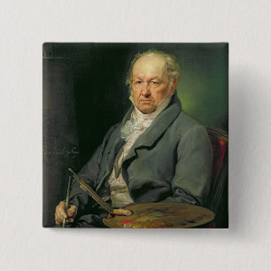 Francisco Jose de Goya, 1826 (oil on canvas) 2 Inch Square Button