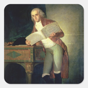 Francisco Jose de Goya y Lucientes   Don Jose Alva Square Sticker
