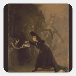 Francisco Jose de Goya y Lucientes   El Hechizado Square Sticker