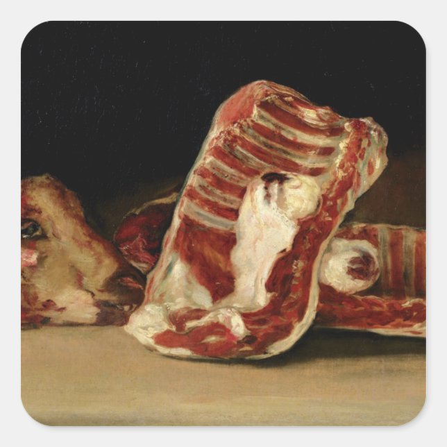 Francisco Jose de Goya y Lucientes | Still life of Square Sticker (Front)