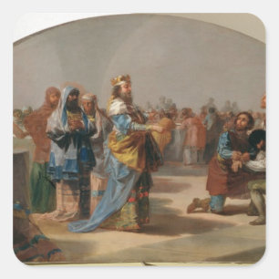 Francisco Jose de Goya y Lucientes   The Parable o Square Sticker