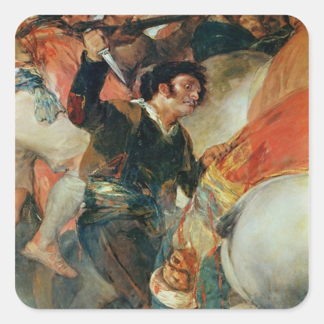 Francisco Jose de Goya y Lucientes | The Second of Square Sticker (Front)