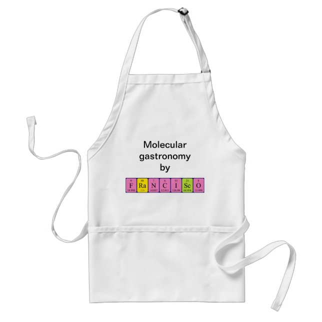 Francisco periodic table name apron (Front)