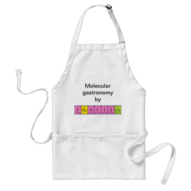 Francisco periodic table name apron (Front)