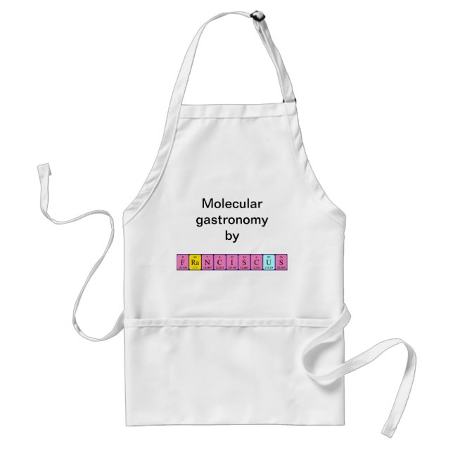 Franciscus periodic table name apron (Front)