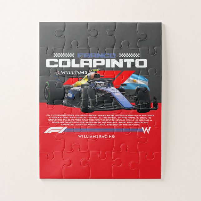 Franco colapinto jigsaw puzzle (Vertical)