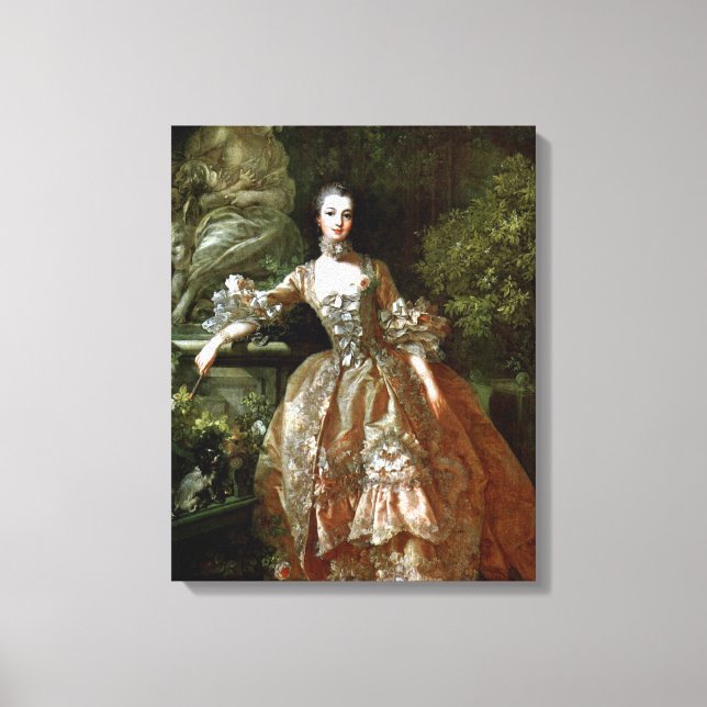 Francois Boucher - Madame de Pompadour Canvas Print (Front)