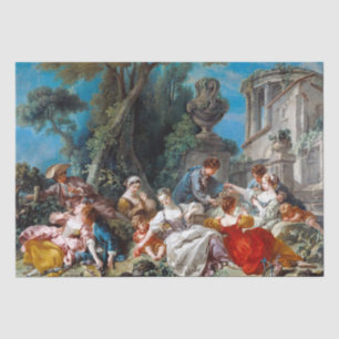 Francois Boucher   The Bird Catchers (1748) Tissue Paper