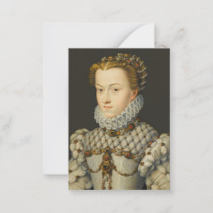 Francois Clouet - Elisabeth of Austria Card