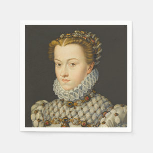 Francois Clouet - Elisabeth of Austria Napkin