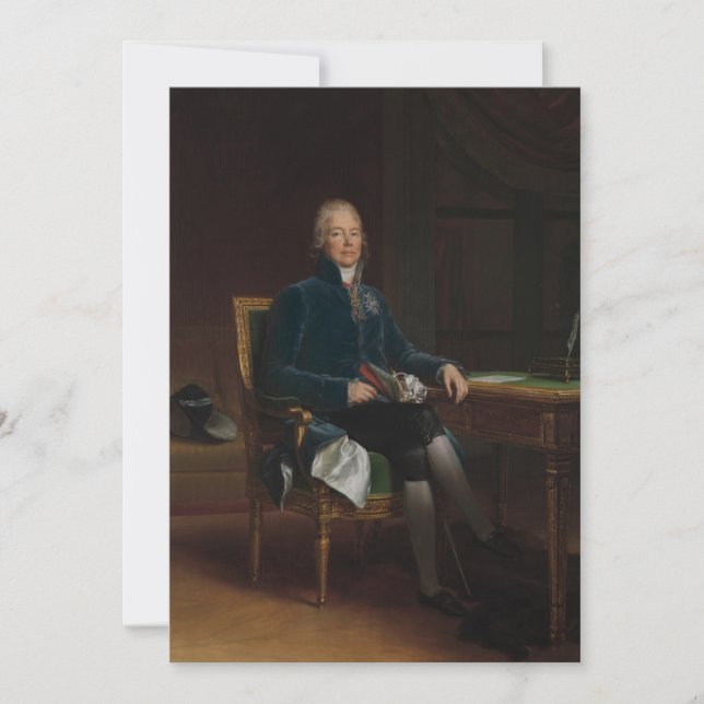 François Gérard - Charles Maurice de Talleyrand Pé Invitation (Front)