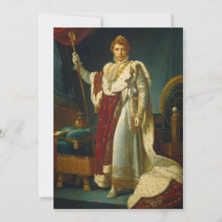 François Gérard - Portrait of Emperor Napoleon I Invitation