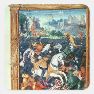Francois I at the Battle of Marignano Square Sticker