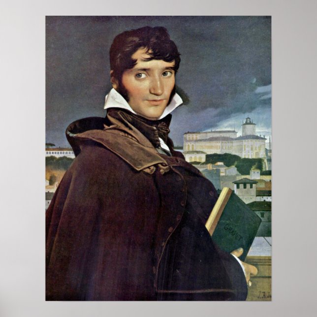Francois-Marius Granet by Jean Auguste Ingres Poster (Front)