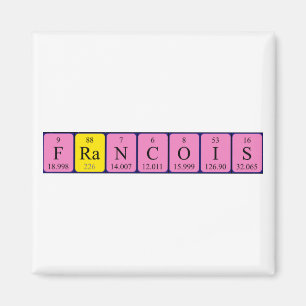Francois periodic table name magnet
