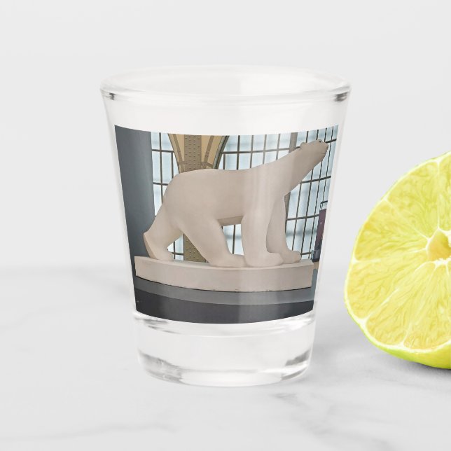 François Pompon's Polar Bear Souvenir Shot Glass (Front)