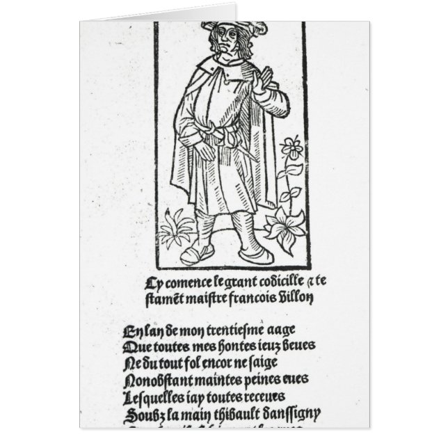 Francois Villon, from 'Oeuvres' (Front)